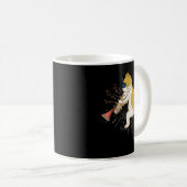 Cool Cat-speelster voor Clarinet Design Hippy Hips Koffiemok (Voorkant rechts)