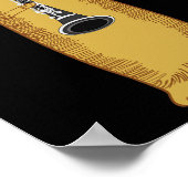 Cool Cat-speelster voor Clarinet Design Hippy Hips Poster (Hoek)