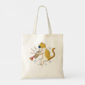 Cool Cat-speelster voor Clarinet Design Hippy Hips Tote Bag (Achterkant)
