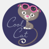 Cool Cat Sticker (Voorkant)