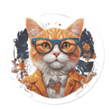 Cool Cat Sticker