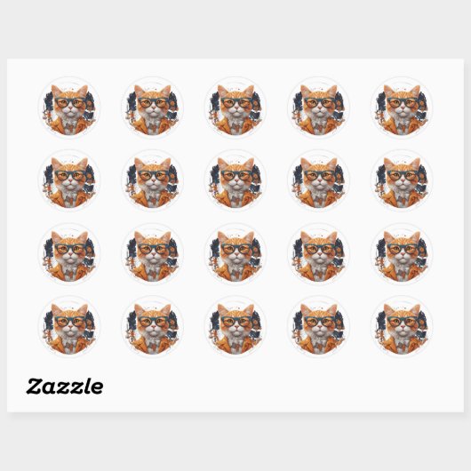 Cool Cat Sticker (Vel)