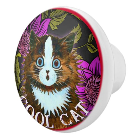 COOL CAT SURPRISE KERAMISCHE KNOP (Rechts)