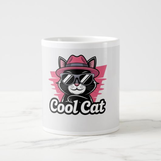 Cool Cat Swagger Grote Koffiekop (Voorkant)