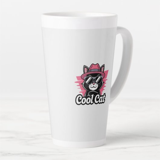 Cool Cat Swagger Latte Mok (Rechterhoek)