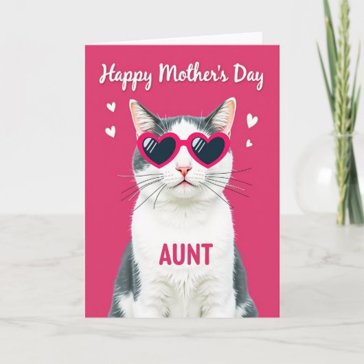 Cool Cat Sweet Mothers Kaart (Voorkant)