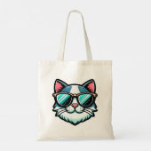 Cool Cat Tote Bag – Stylish Feline Fashion Accesso (Achterkant)