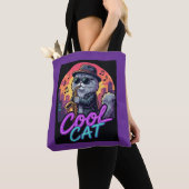 Cool Cat Trombone Player Music Quote Tote Bag (Dichtbij)