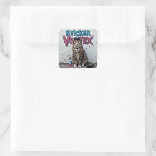 Cool Cat Urban Street Art Sticker – Sticker Vortex (Tas)