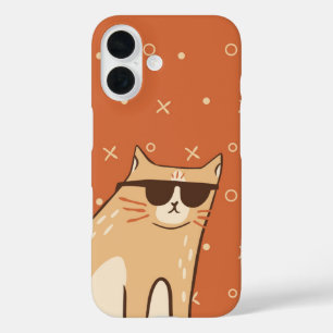 Cool Cat Vibes iPhone 16 Hoesje