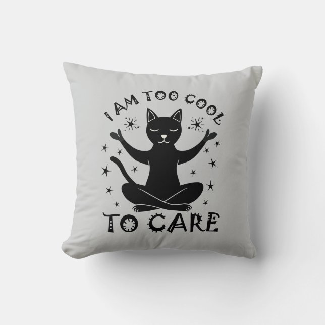 Cool Cat Vibes Kussen (Voorkant)