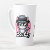 Cool Cat Vibes Latte Mok (Linkerhoek)