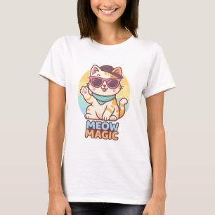 Cool Cat Vibes – Meow Magic Summer T-shirt