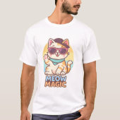Cool Cat Vibes – Meow Magic Summer T-shirt (Voorkant)