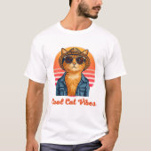 Cool Cat Vibes 🌴😎 T-shirt (Voorkant)