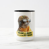 Cool Cat Vibes Tweekleurige Koffiemok (Center)