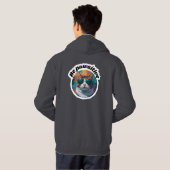 Cool Cat "Wees pawsitive" Motivatie Sticker Hoodie (Achterkant volledig)