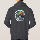 Cool Cat "Wees pawsitive" Motivatie Sticker Hoodie (Achterkant)
