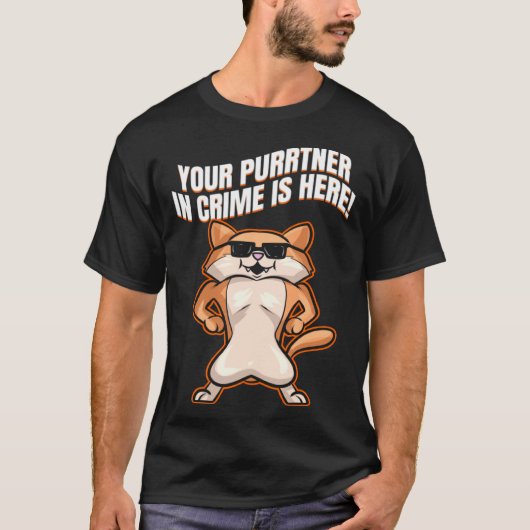 Cool Cat With Sun Glasses On Purrsday T-shirt (Voorkant)