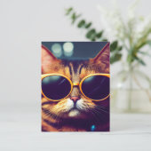 COOL CAT ZONNEBRIL BRIEFKAARTEN (Staand voorkant)