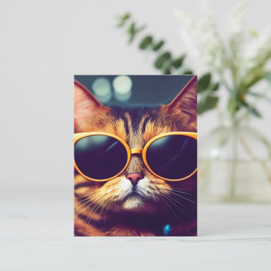 COOL CAT ZONNEBRIL BRIEFKAARTEN (Staand voorkant)