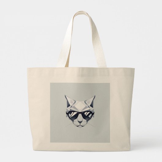 Cool Cat Zonnebril Jumbo Canvas tas (Achterkant)