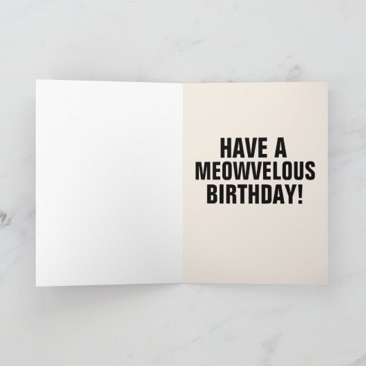 COOL CAT ZONNEBRIL VERJAARDAGSKAARTEN KAART (Binnen)