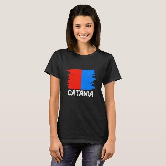 Cool Catania Flag T-shirt (Voorkant volledig)