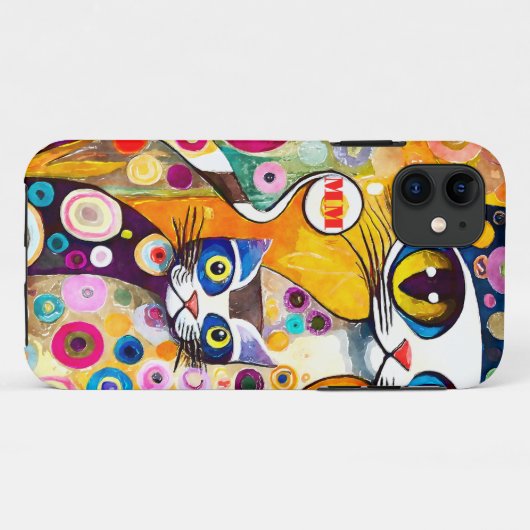 Cool Cats Abstract Case-Mate iPhone Case (Achterkant (horizontaal))