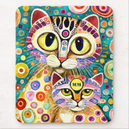 Cool Cats Abstract Muismat