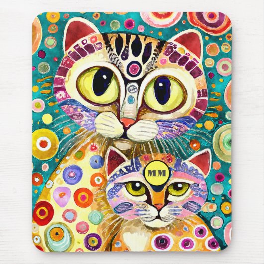 Cool Cats Abstract Muismat (Voorkant)