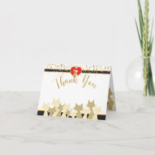 Cool Cats Bedankt kaart.