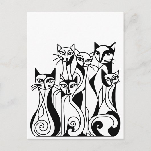 Cool Cats Briefkaart (Voorkant)