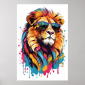 Cool Cats: Het Leeuw Poster (Voorkant)
