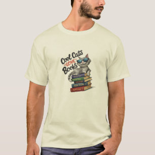 "Cool Cats houden van boeken T-shirt