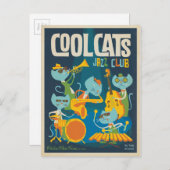 Cool Cats Jazz Briefkaart (Voorkant / Achterkant)