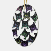 Cool Cats Keramisch Ornament (Links)