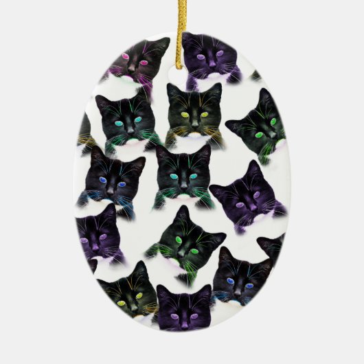 Cool Cats Keramisch Ornament (Voorkant)