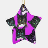 Cool Cats Keramisch Ornament (Links)