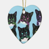 Cool Cats Keramisch Ornament (Links)