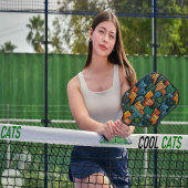 Cool Cats Kleurrijke Pickleball Paddle