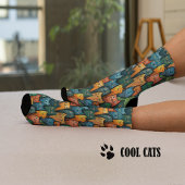 Cool Cats Kleurrijke Waterverf Sokken