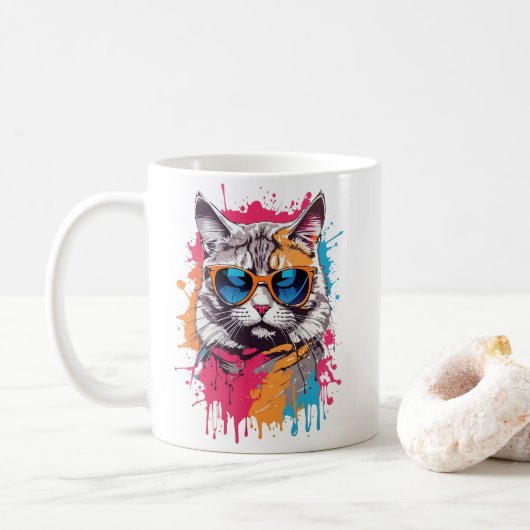 Cool Cats: "Noem me Apollo" Koffiemok (Met donut)