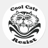 Cool Cats Resist - stickers (Voorkant)