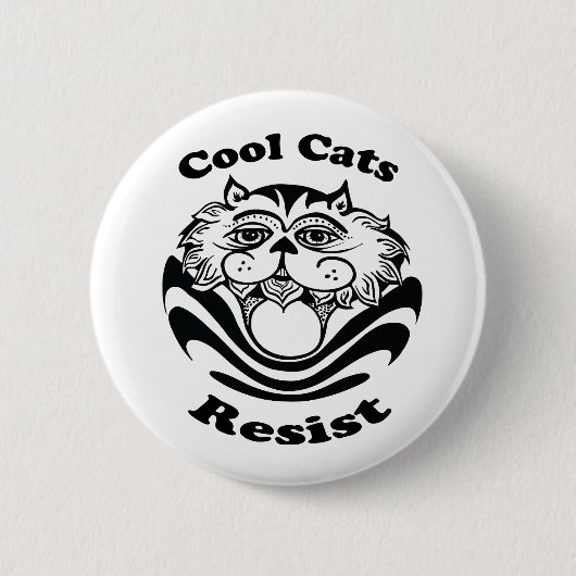 Cool Cats Resist-toets Ronde Button 5,7 Cm (Voorkant)
