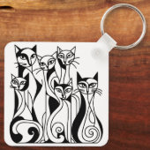 Cool Cats Sleutelhanger (Achterkant)