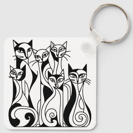 Cool Cats Sleutelhanger (Achterkant)