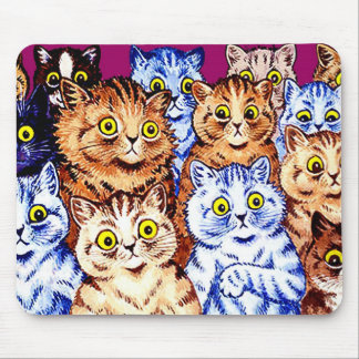 Cool Cats van Louis Wain Muismat