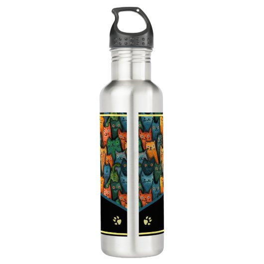 Cool Cats Waterverf Waterfles (Achterkant)