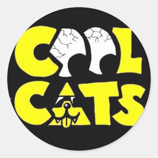 Cool-Cats-X Ronde Sticker (Voorkant)